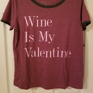"Wine is my Valentine" sleep shirt & shorts